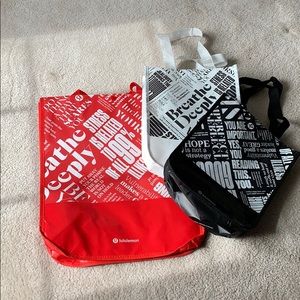 MAKE AN OFFER Three Lululemon bags